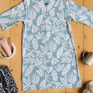 RIP SKIRT HAWAII TROPICAL SHADOWS BLUE SLEEP SHIRT LIMITED EDITION